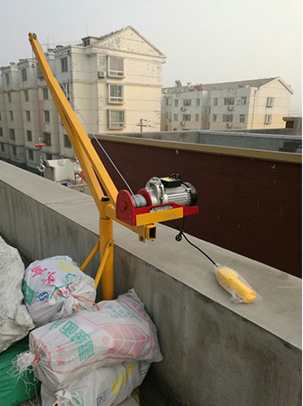 廠(chǎng)房樓房建設物料吊運案例